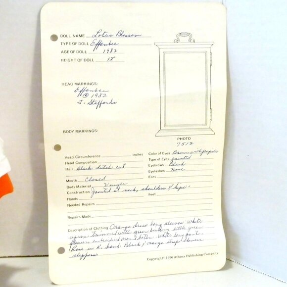 Effanbee Joyce Staffords Lotus Blossom Doll 12" Collectible Box and Accessories - Picture 11 of 12